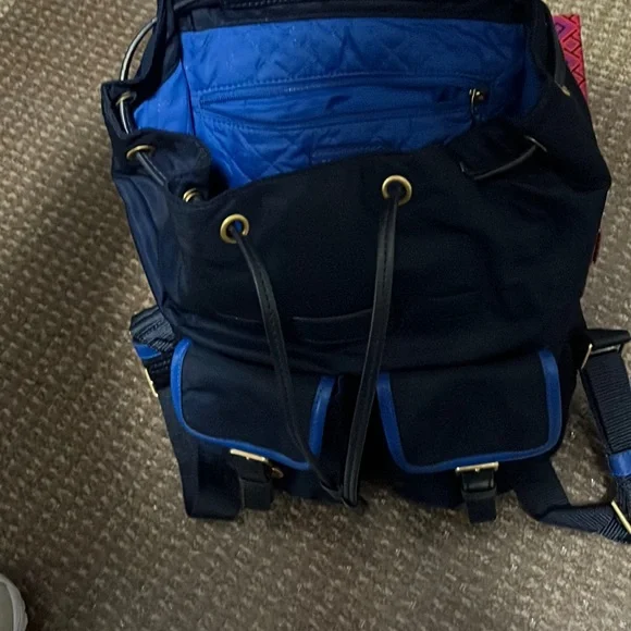 Tory Burch | Bags | Navy Blue Tory And Burch Book Bag | Poshmark